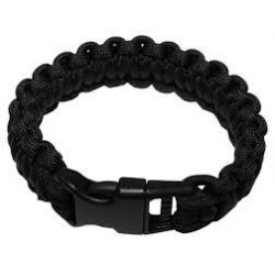 Pulsera supervivencia negro