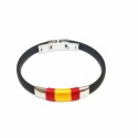 ARMBAND SPINNE GUMMI SILBER