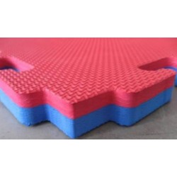 SUELO TATAMI PUZZLE 2 CM - AZUL Y ROJO