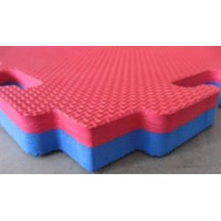 FLOOR TATAMI PUZZLE 3 CM - BLUE AND RED