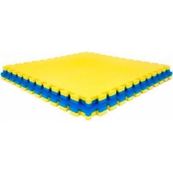 FLOOR TATAMI PUZZLE 2 CM - YELLOW AND BLUE