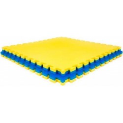 PISO TATAMI PUZZLE 2 CM - AMARELO E AZUL