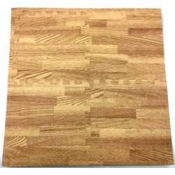 SUELO TATAMI PUZZLE 2 CM - MADERA Y NEGRO 