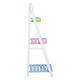 Folding shelf of foot type portable staircase and.