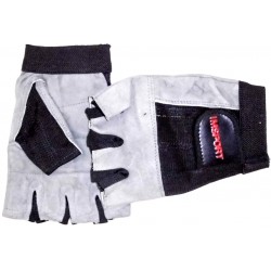 LICRA/PIEL Fitness Handschuhe schwarz und grau