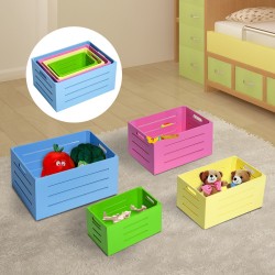 Storage and organization boxes for home and.