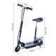 Patinete Eléctrico Scooter Plegable con Manillar y ...