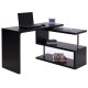 Pc desktop table with 2 shelves for.