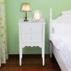 Bedside table with wardrobe and 2 drawers - soft color.