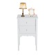 Bedside table with wardrobe and 2 drawers - soft color.