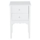 Bedside table with wardrobe and 2 drawers - soft color.
