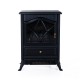 Mobile electric fireplace type stove standing 900W/18...