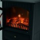 Mobile electric fireplace type stove standing 900W/18...