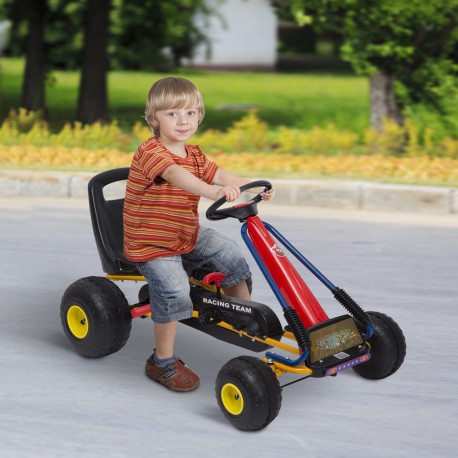 Aller voiture kart pour les enfants de 3 à 8 ans avec siège attenant.