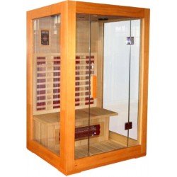 SAUNA DE MADERA CON CRISTAL - 2 PERSONAS Ref/[WSD]8002N