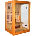 Sauna de madeira com vidro - 2 pessoas Ref/[WSD]8002N