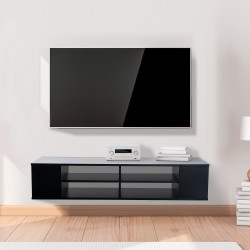 Móveis de tv pendurado na parede de TV com.