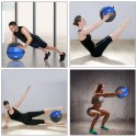 Medizinischer Ball aus Crossfit 6Kg mit pelzartigen Griffen.