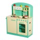 Cuoco giocattolo in legno con 12 accessori coppia.