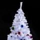 Altezza albero di Natale 210cm + decorazione alberi inclusi 1050 rami bianchi