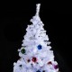 Christmas tree height 210cm + decoration included trees 1050 white branches