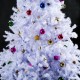 Altezza albero di Natale 210cm + decorazione alberi inclusi 1050 rami bianchi