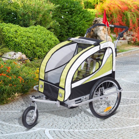 Car bike trailer with pas bar.