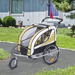 Car bike trailer with pas bar.