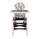 Homcom chair tronna and rocker 3 in 1 baby slug - brown color - hdpe, pp, oxford - 64x50x105cm