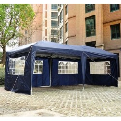 Blau pabellon Stahl oxford 6x3m...