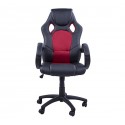 Stuhl für Büro schwarz rot pv + pvc ø71 x 61cm...