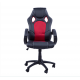 Chaise pour bureau noir rouge pv + pvc ø71 x 61cm...