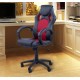 Chair for office black red pv + pvc ø71 x 61cm...