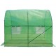 Green greenhouse transparent polyethy steel.