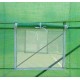 Green greenhouse transparent polyethy steel.