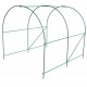 Green greenhouse transparent polyethy steel.