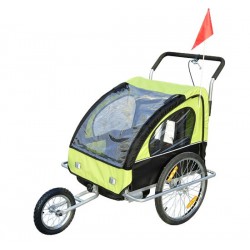 Bicicletta rimorchio per bambini con 2 letti - cavolo.
