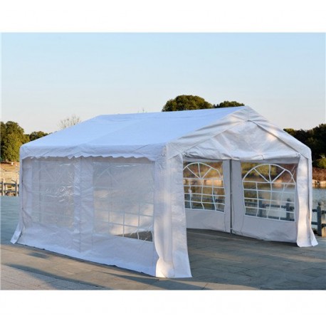 Padiglione del giardino della tenda per festa del campeggio o matrimonio.