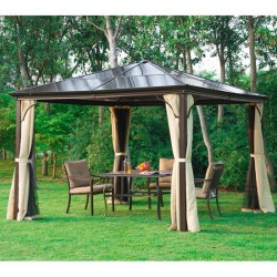 Garden tent with paravents and mosquito nets - collo.