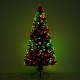 Arbre de Noël vert ≈80x180cm fibre opt arbre.