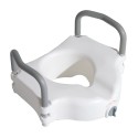 Raised toilet seat with armrests - color b.