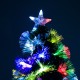 Albero di Natale altezza 120 cm + stella e fibra o.