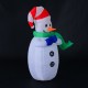 Aufblasbarer Schneemann 55x45x120cm Weihnachtslichter l.