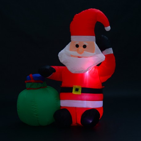 Inflatable noel 70x45x120cm led lights + reg bag.