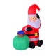 Papa Noel Inflable 70x45x120cm Luces LED + Bolsa Reg...