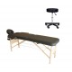 Massage bed folding wood 182 x 60cm tattoo te.