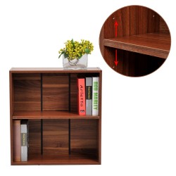 Furniture file shelf wood brown 60x24x63cm...