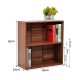 Mobili file mensola legno marrone 60x24x63cm...