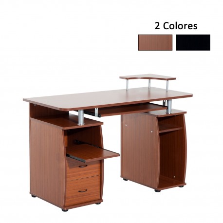 Table d'ordinateur couleur bois mdf 120x55x85cm...