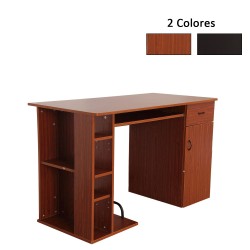 Table d'ordinateur pc 120x60x74 cm bureau e.